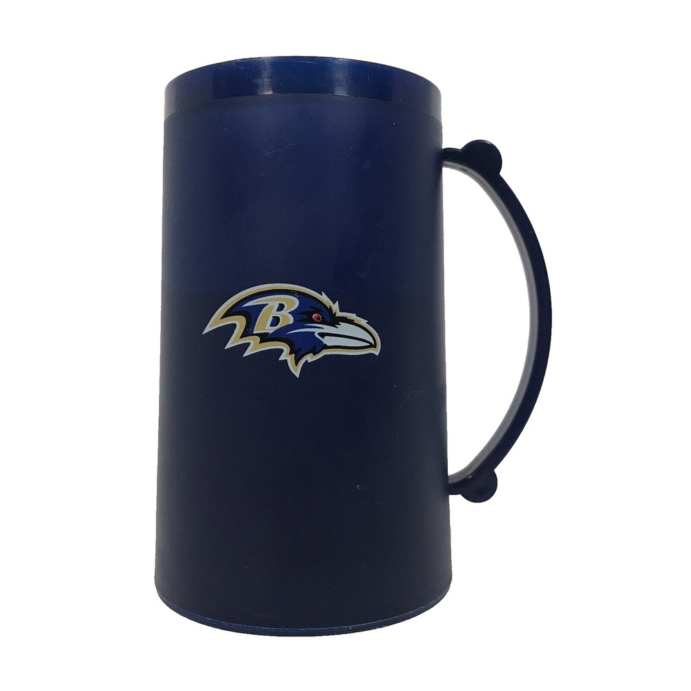 Baltimore Ravens NFL Plastic Insulated Travel Mug Blue Gameday Cup